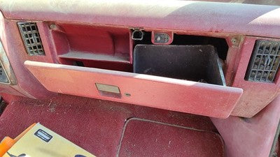 1988 Ford F150 Glove Box Assembly Complete Door With Latch Oem Red