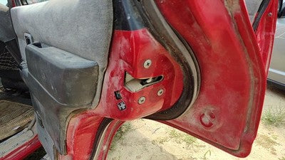 1995 Nissan Pathfinder Passenger Right Rear Door Latch With Rods/Cables Oem Back