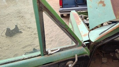 72-82 Ford Courier Driver Left Front Vent Window Small Door Glass With Frame Oem