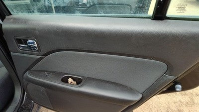 10-12 Fusion Passenger Right Rear Door Trim Panel With Switches Back Charcoal Dw