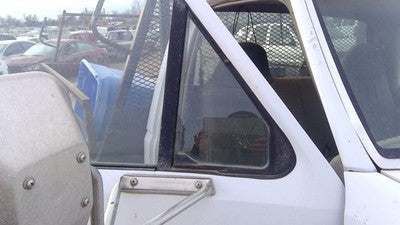 92-97 Ford F450 Passenger Right Front Vent Window Small Door Glass With Frame