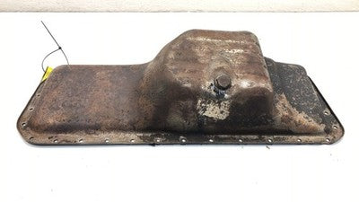 70-71 Nissan 240Z Engine Oil Pan With Good Drain Plug Bolts Hardware Pickup Tube