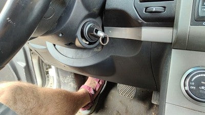 2010-12 Nissan Sentra Sr Lower Dash Under Column Knee Bolster Trim Panel Gray X