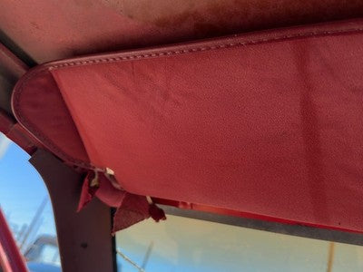 1990 Chevy S10 Pickup Driver Left Sun Visor Oem Red