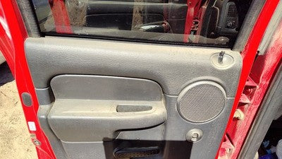 2002-05 Dodge Ram 1500 Driver Left Rear Door Trim Panel With Switches Back Black
