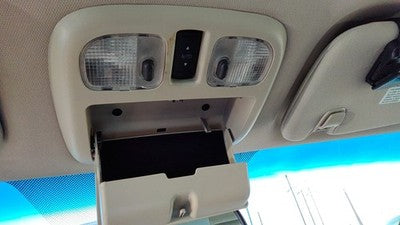 10-12 Ford Fusion Center Overhead Console Dome Light Map Lamp Cubby Charcoal Dw