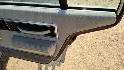 1990 Olds 88 Passenger Right Rear Door Trim Panel Back Gray