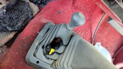 90 Bronco 2 4X4 Shifter Lever Assembly With Linkage T Case Shift Unit Red At 4X4
