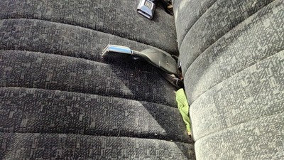 1989 Chevy S10 Pickup Driver Left Front Seat Belt Buckle Receiver Oem Dark Gray
