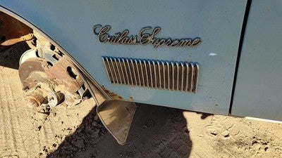1975 Cutlass Supreme Driver Left Side Fender Chrome Moulding Badge Emblem Oem