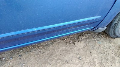 08-14 Dodge Avenger Passenger Right Front Moulding From Door Trim Strip Blue Pbd