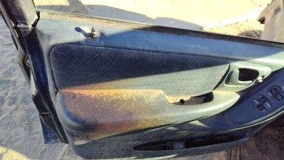 2001 Dodge Caravan Driver Left Front Door Trim Panel With Master Switch Blue