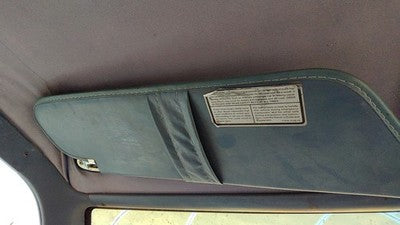 1986 Ford Ranger Driver Left Sun Visor Oem Blue