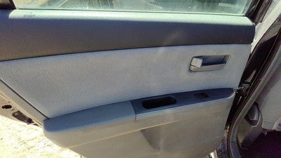 07-09 Sentra Driver Left Rear Door Trim Panel With Switches Back Charcoal W