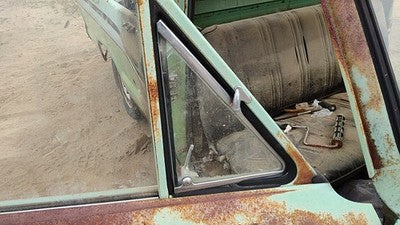 72-82 Courier Passenger Right Front Vent Window Small Door Glass With Frame Oem