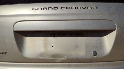 07 Caravan License Plate Trim Surround Panel Tail Trunk Finish Ps2 Bright Silver