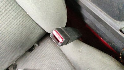 08-10 Charger Passenger Right Front Seat Belt Buckle Receiver Db Slate Gray