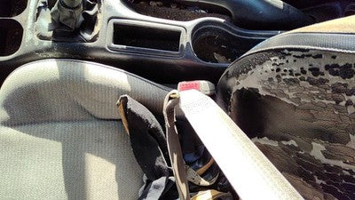 1997 Saturn Sl1 Driver Left Front Seat Belt Buckle Receiver Oem Gray