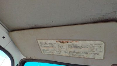 1996 Isuzu Npr Driver Left Sun Visor Oem Gray