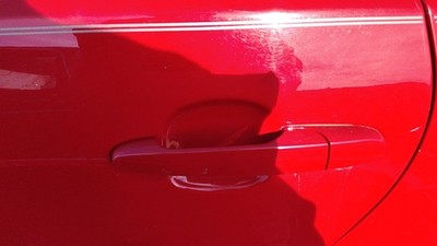 2007-2016 Chevy Impala Driver Left Rear Outside Door Handle Oem Back Red 74U