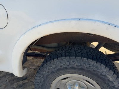 1997-2004 Ford F150 Driver Left Rear Wheel Flare Moulding Oem Back White Yz
