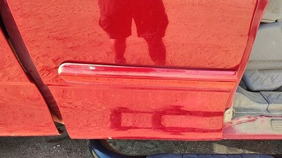 99-04 F150 Passenger Right Rear Moulding From Door Oem Back Trim Strip Red E4