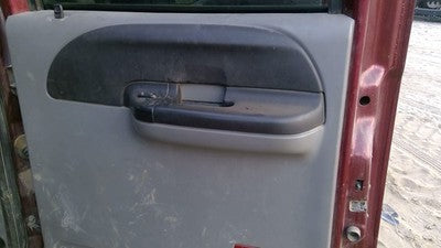 05-07 F350 Super Duty Passenger Right Rear Inside Door Trim Panel Only Back Gray