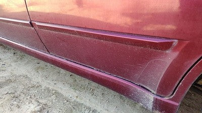 06 Mitsubishi Galant Driver Left Rear Moulding From Door Back Trim P06 Ultra Red