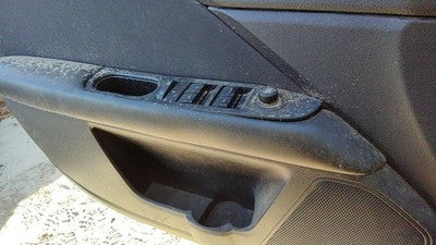10-12 Fusion Driver Left Front Door Trim Panel With Master Switch Charcoal Black
