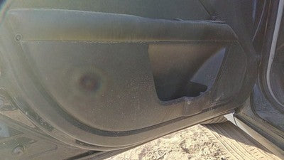 10-12 Fusion Driver Left Front Door Trim Panel With Master Switch Charcoal Black