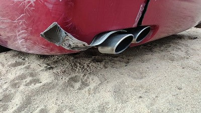 2001 Cadillac Eldorado Driver Left Rear Muffler With Exhaust Tip Oem