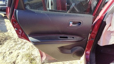 08-13 Nissan Rogue Driver Left Rear Door Trim Panel With Switches Back G Black
