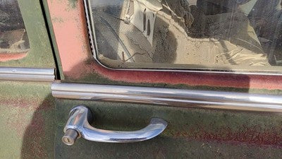 53 Chevy Bel Air 150 Sedan Passenger Right Front Moulding From Door Trim Chrome