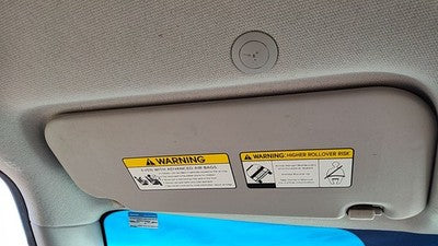 2010-2013 Kia Soul Driver Left Sun Visor Oem Black Wk 852102K270qw