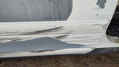 98-08 Crown Vic Passenger Right Rear Moulding From Door Back Trim Strip White