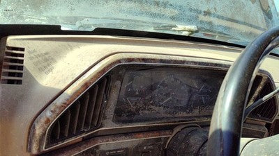 1987-1990 Ford F150 Trim Bezel Around Speedometer Oem Dash Surround Panel Brown