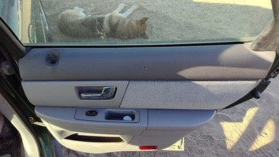 00-02 Ford Taurus Passenger Right Rear Door Trim Panel With Switches Back Gray