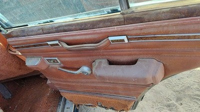 1984 Jeep Grand Wagoneer Passenger Right Rear Door Trim Panel With Switches Back