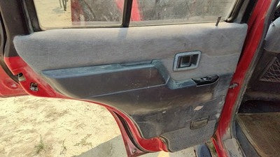 1995 Nissan Pathfinder Driver Left Rear Door Trim Panel With Switches Back Gray
