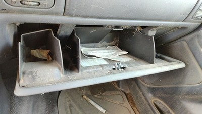 99-01 Sierra 2500 Glove Box Assembly Complete Door With Latch Oem Graphite 12D