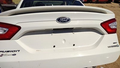 13-16 Fusion License Plate Trim Surround Panel Oem Tail Trunk Finish White Yz