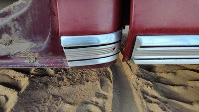 1979 Ford F150 Driver Left Rear Moulding On Lower Cab Panel Oem