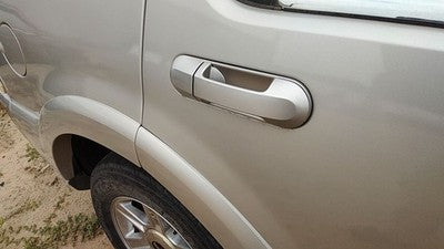 03-05 Lincoln Aviator Passenger Right Rear Outside Door Handle Back Silver Jp