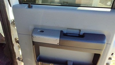 11-16 Ford F250 Passenger Right Rear Door Trim Panel With Switches Back Gray 3S