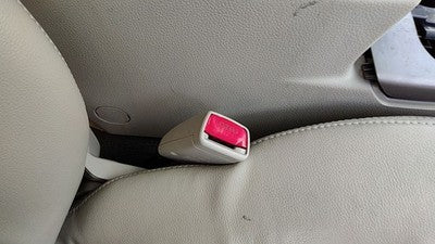 10-14 Legacy Outback Passenger Right Front Seat Belt Buckle Receiver Warm Ivory