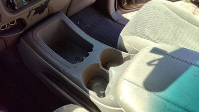 2000-2002 Ford Expedition Center Console Lid Only Oem Arm Rest Fold Down Tan Fh