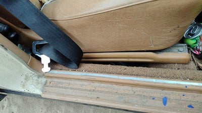 1980 Mercedes 300Td Passenger Right Side Seat Trim Panel Oem Brown