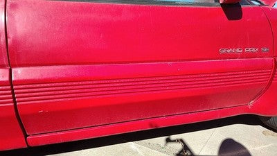 1993 Grand Prix Passenger Right Front Moulding From Door Trim Strip Red 2 Door