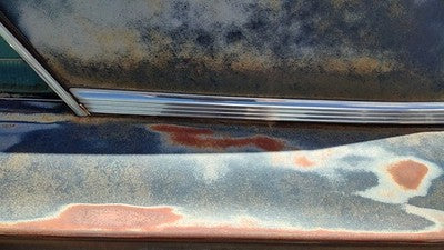 1964 Ford Thunderbird Coupe Driver Left Rear Moulding On Quarter Panel Oem