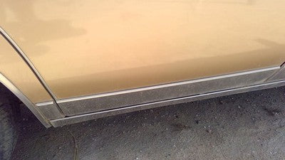 85 Olds 88 Passenger Right Rear Moulding From Door Back Trim Strip Lower Chrome